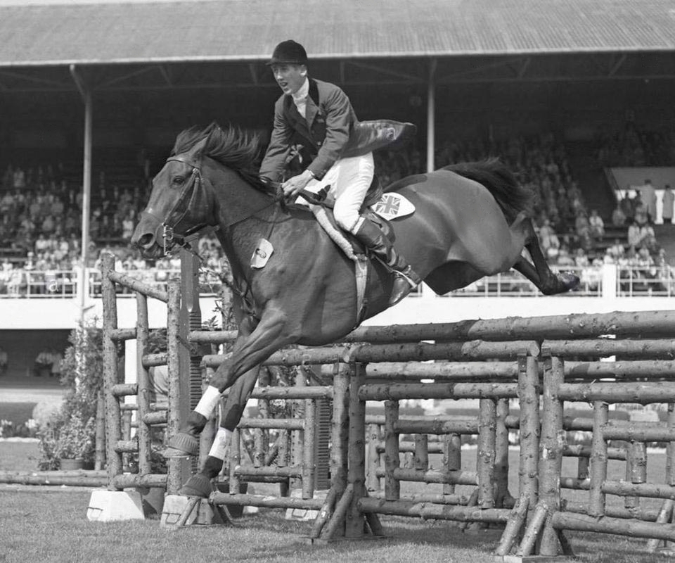 This great photograph of David Broome and Sunsalve was taken at the Dublin Horse Show in the early sixties